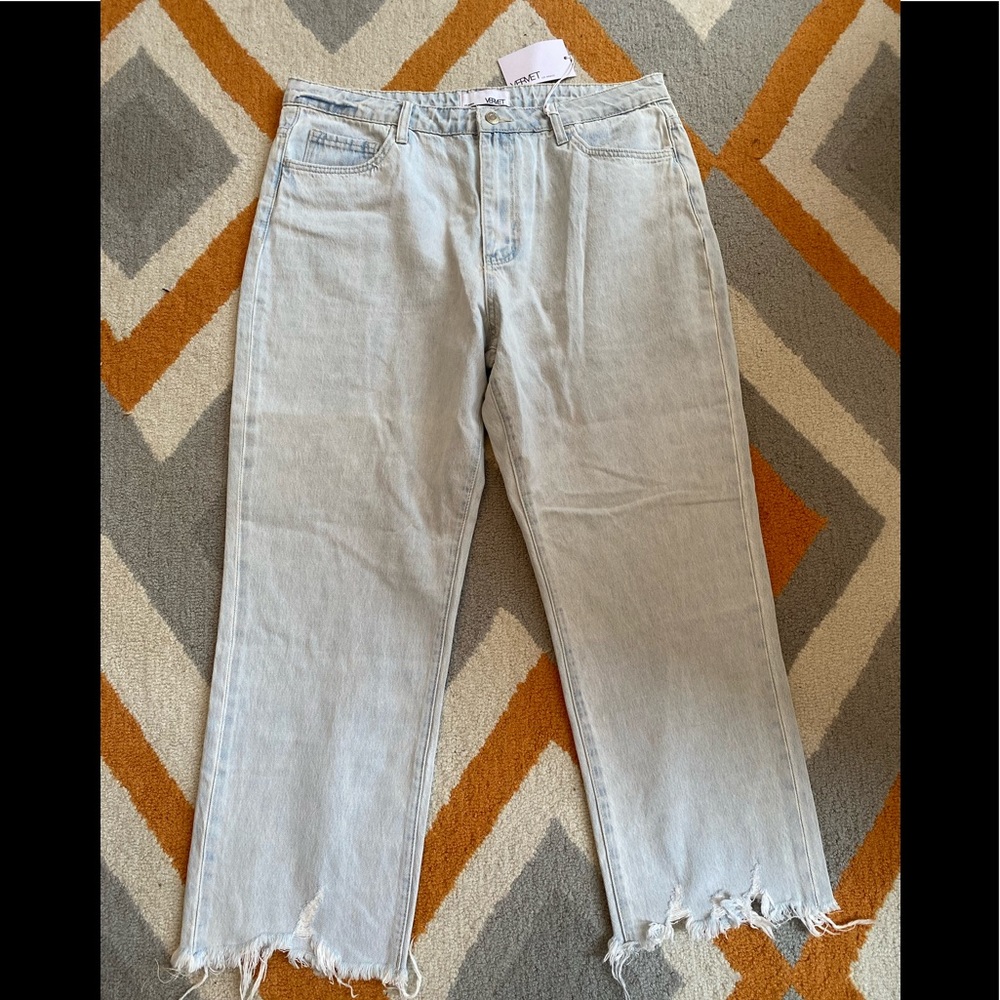Vervet light wash, mildly distressed jeans